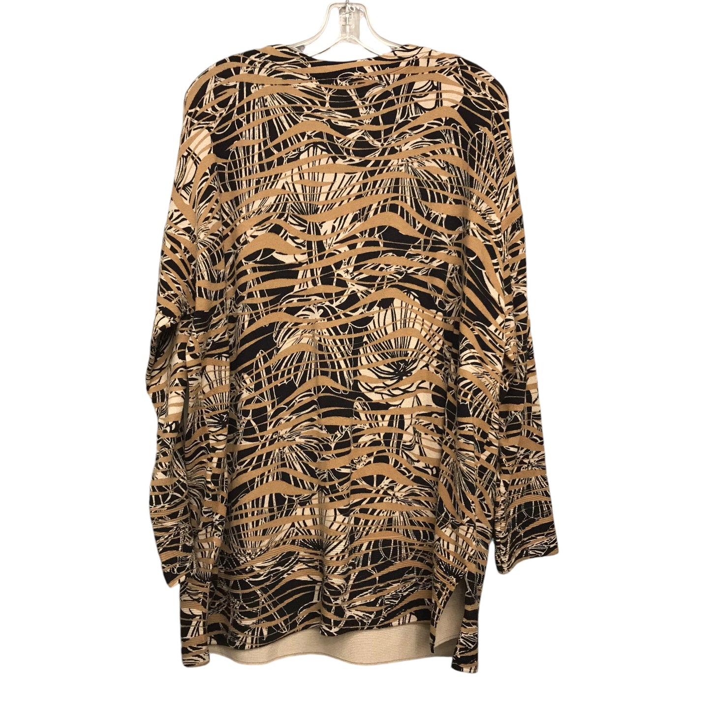 Top Ls By Chicos In Black & Tan, Size:Xl