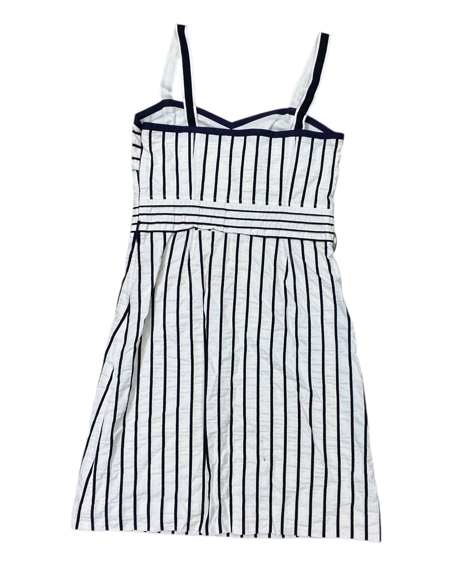 Dress Designer By Tory Burch In Blue & Cream, Size:6