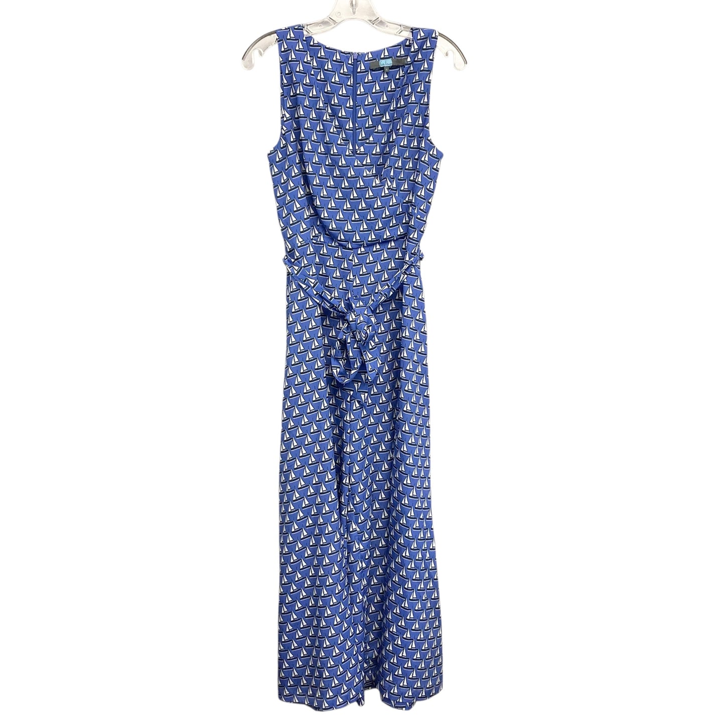Jumpsuit By Eva Franco In Blue & White, Size:S