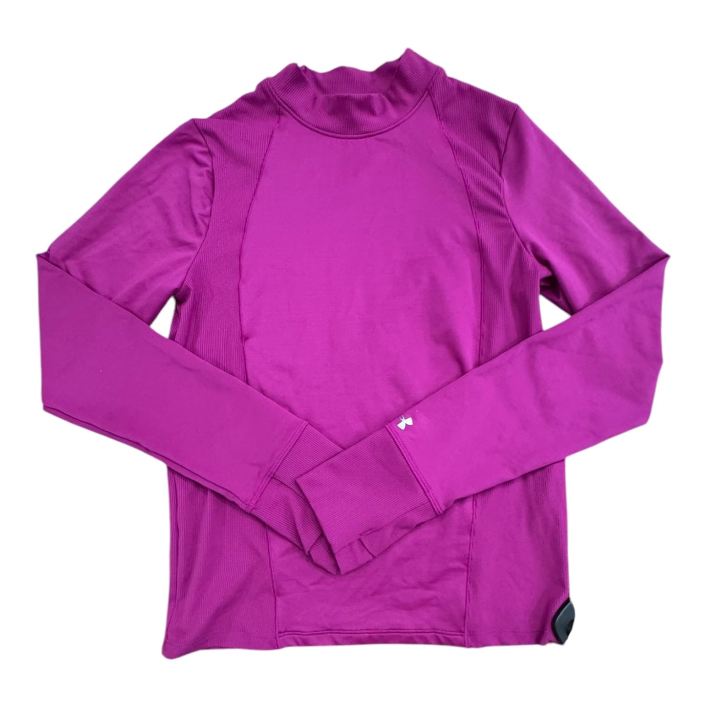 Athletic Top Ls Collar By Under Armour In Purple, Size:M