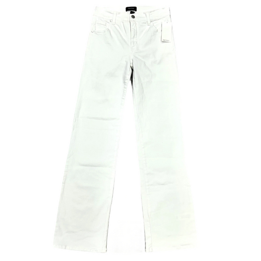 Jeans Flared By Karen Kane In White Denim, Size: 4