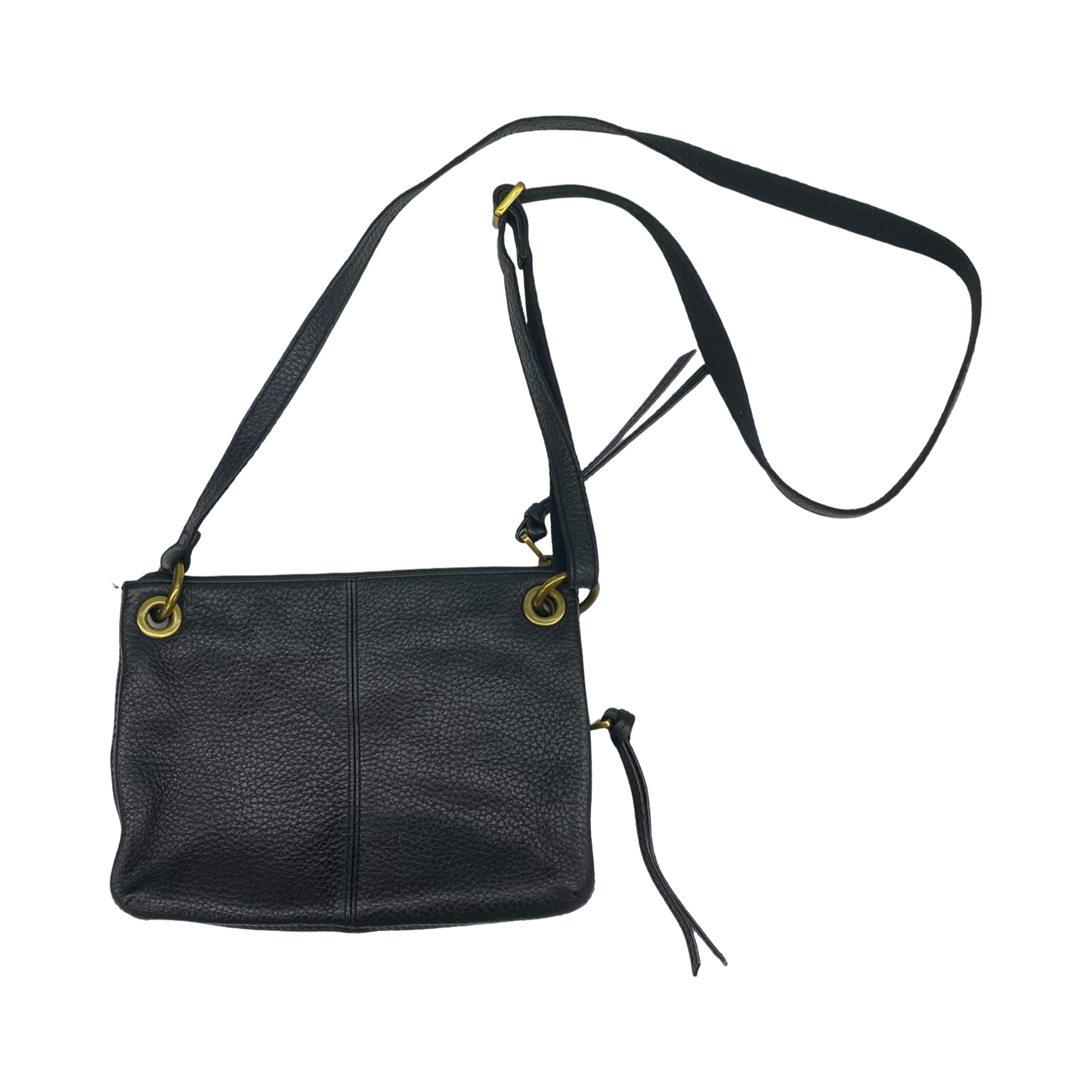 Crossbody Leather By Fossil In Black, Size:Small