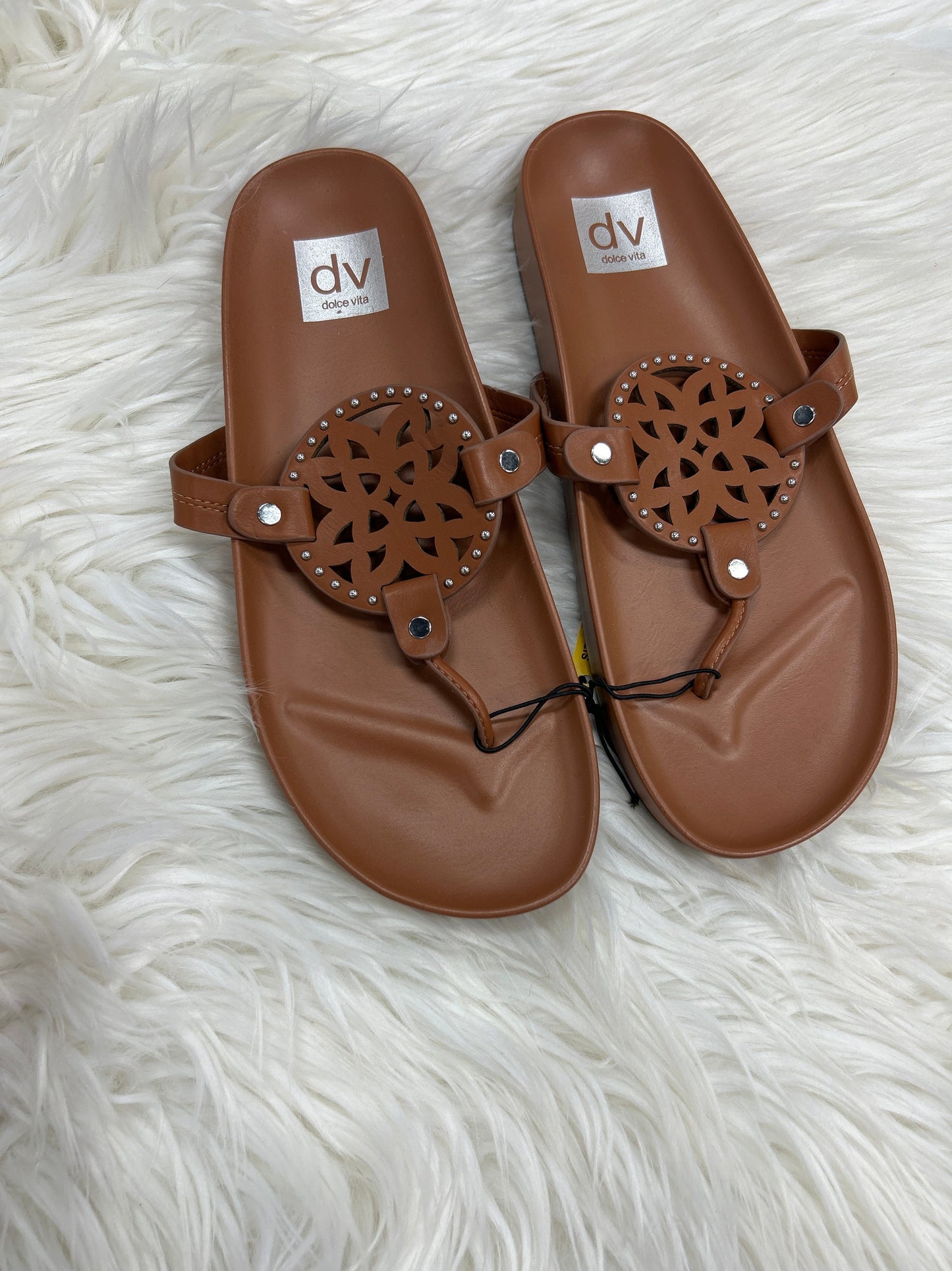 Sandals Flats By Dolce Vita In Brown, Size:8