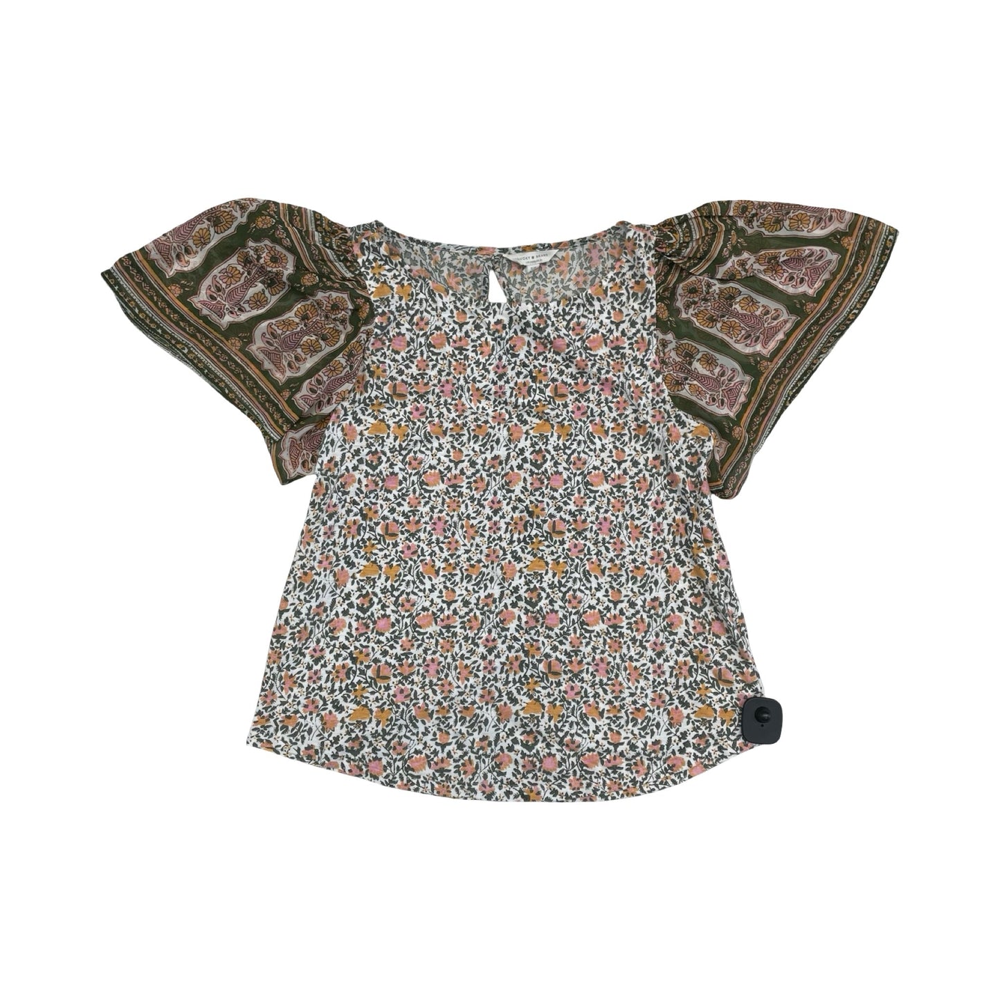 Top Ss By Lucky Brand In Floral Print, Size:S
