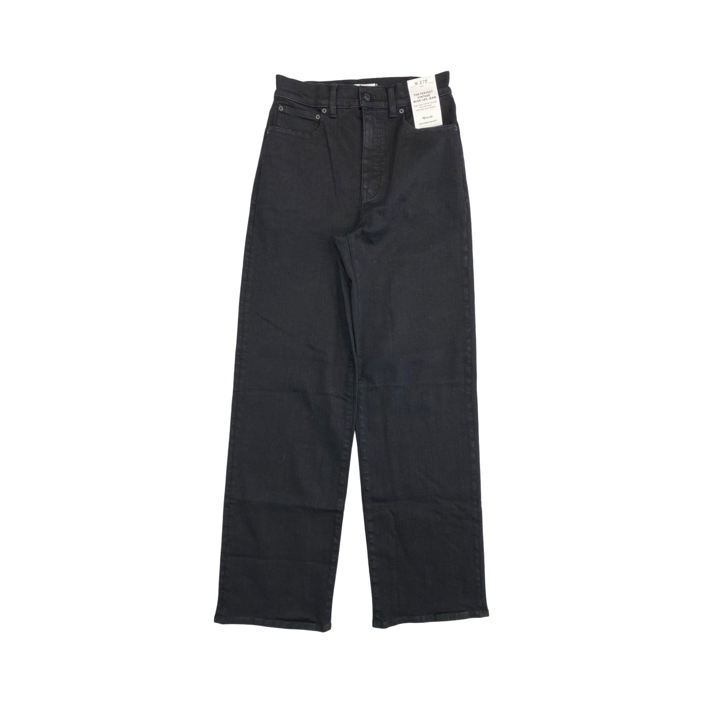 Jeans Straight By Madewell In Black Denim, Size:4L