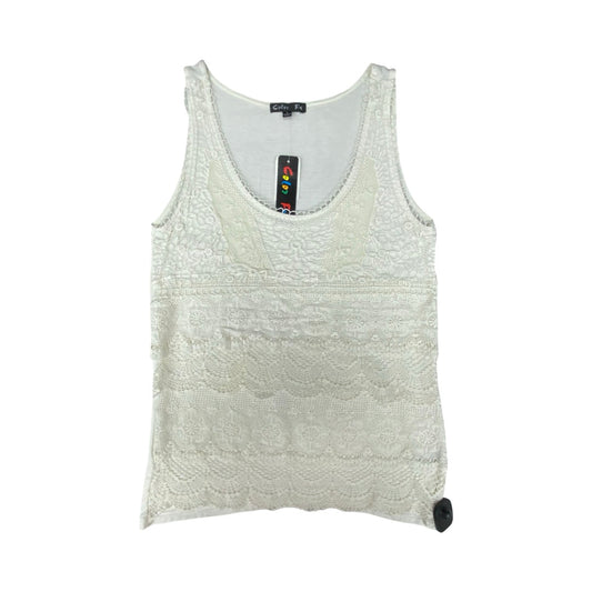 Top Sleeveless By Cmc In Cream, Size:L