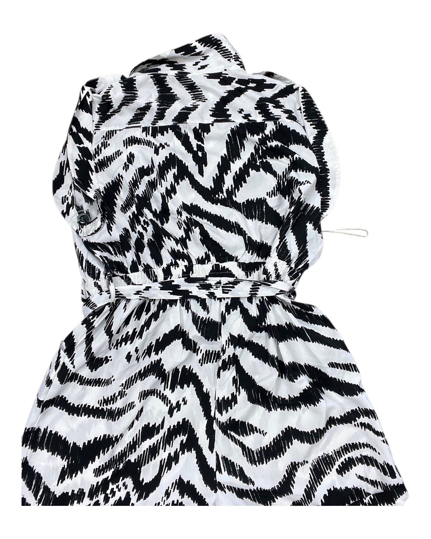 Romper By Clothes Mentor In Black & White, Size:2X
