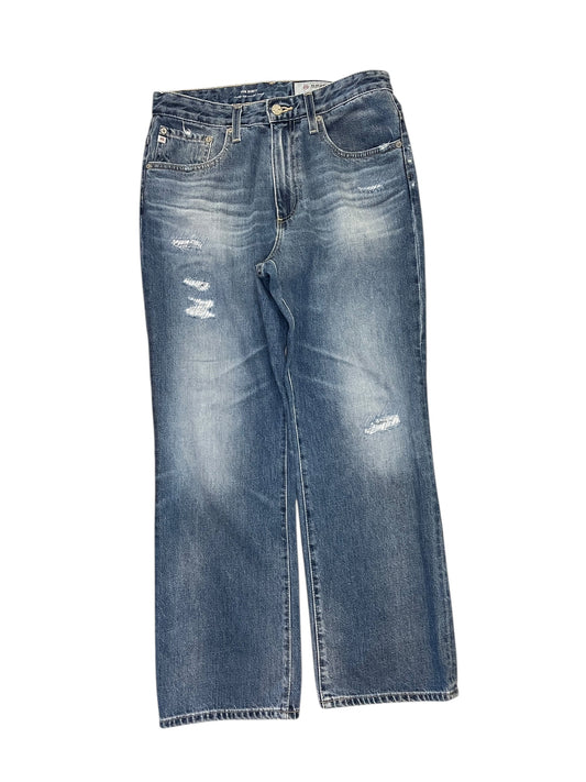 Jeans Straight By Ag Jeans In Blue Denim, Size:8