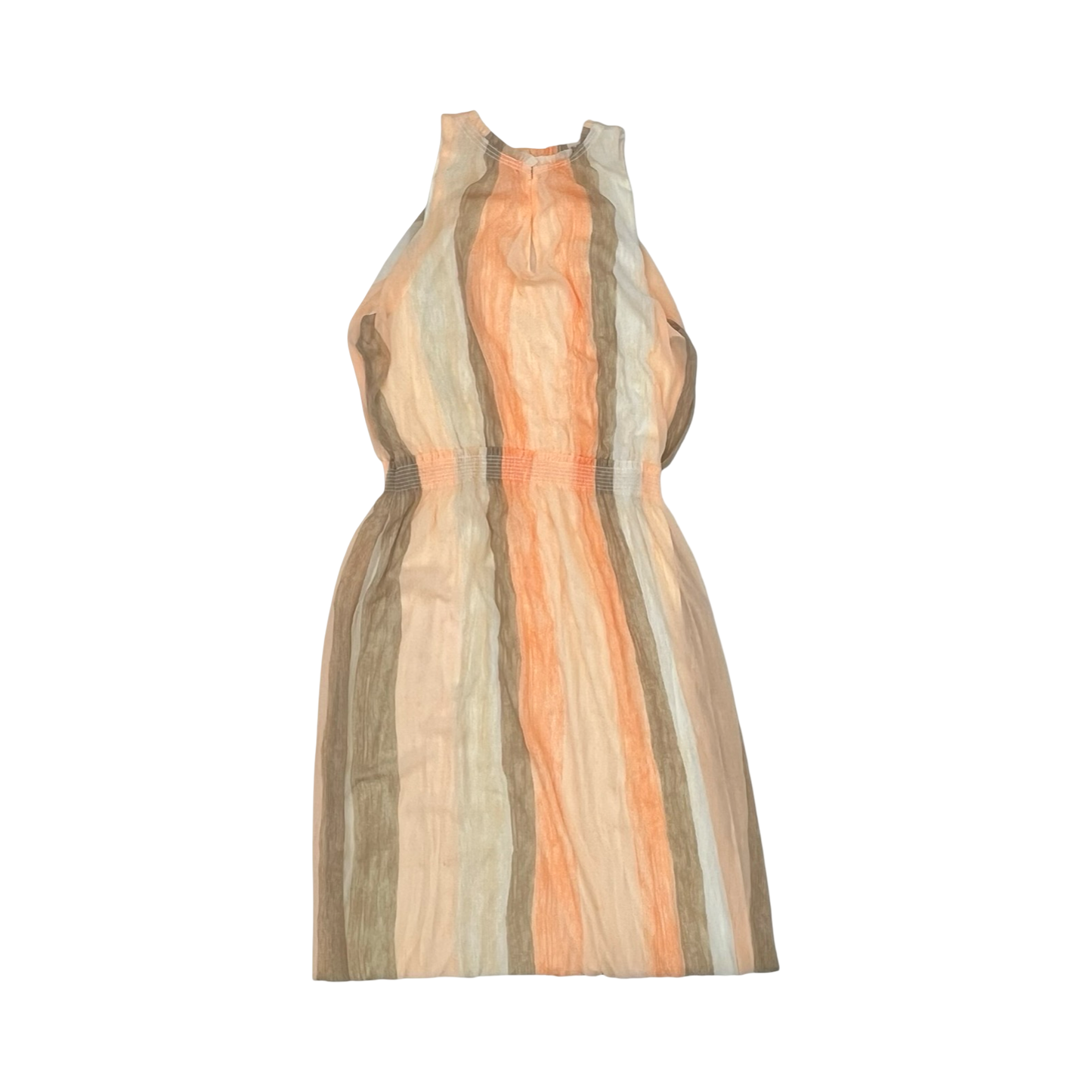 Dress Casual Maxi By Chicos In Orange & Tan, Size:16