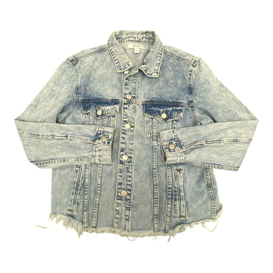 Jacket Denim By Zenana In Blue, Size:Xl