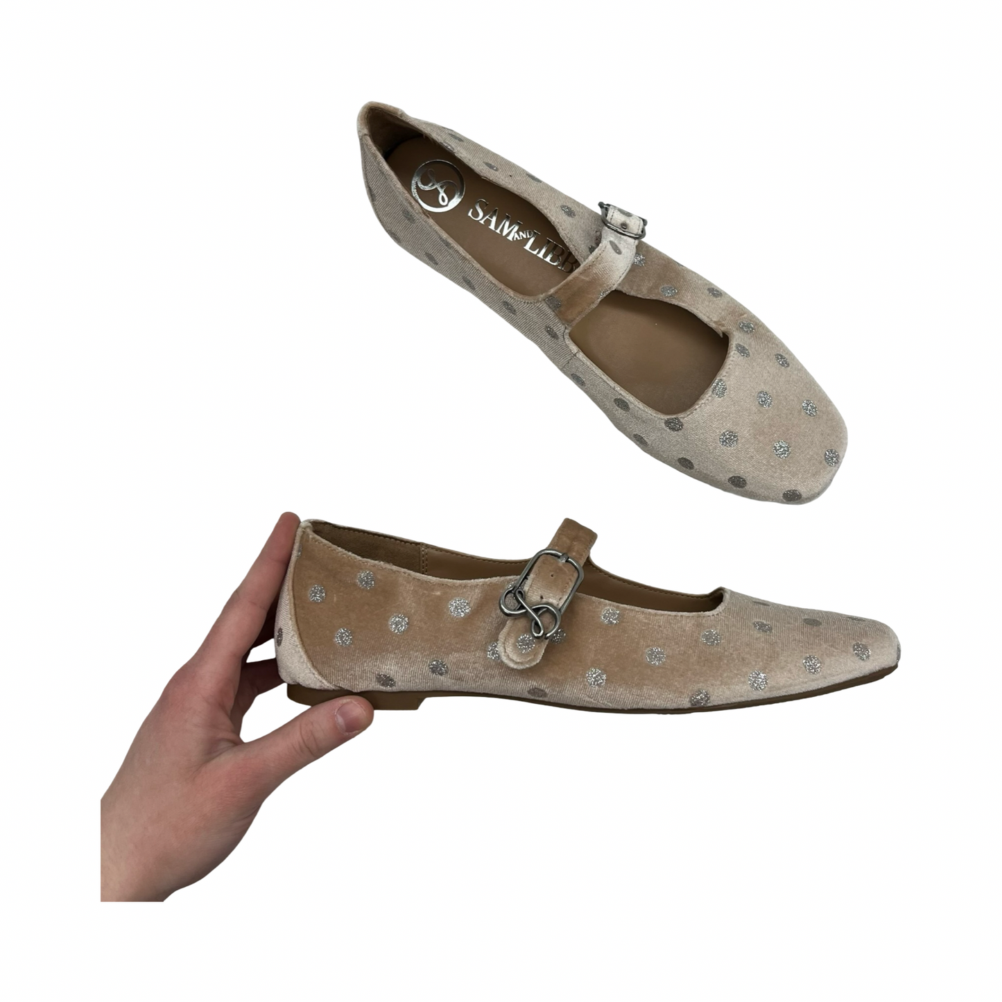 Shoes Flats By Sam And Libby In Tan, Size:9