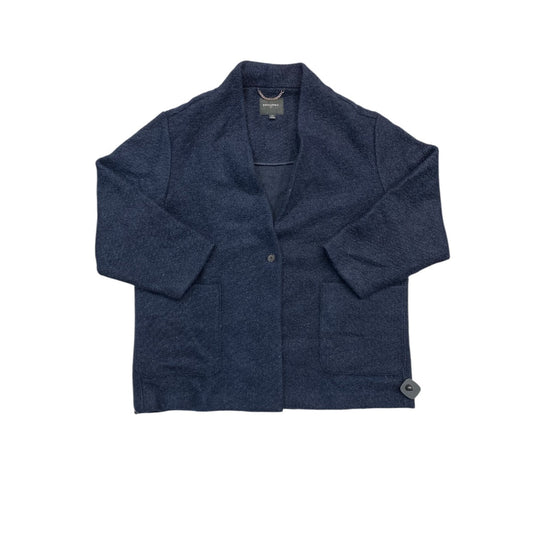 Coat Faux Fur & Sherpa By Banana Republic In Navy, Size:Xxl