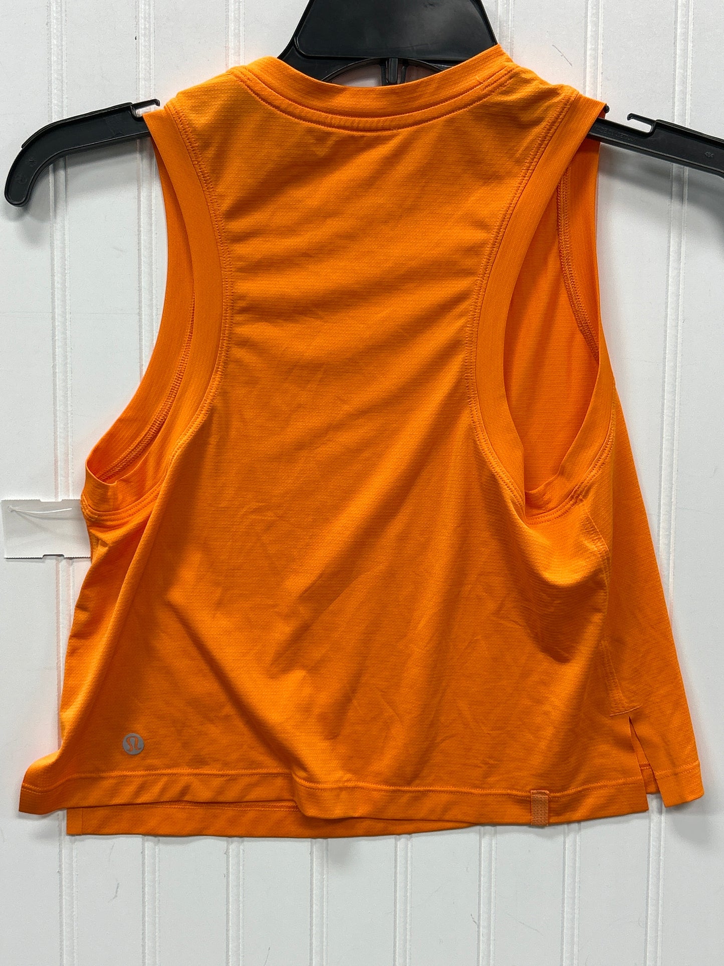 Athletic Tank Top By Lululemon In Orange, Size:Xs