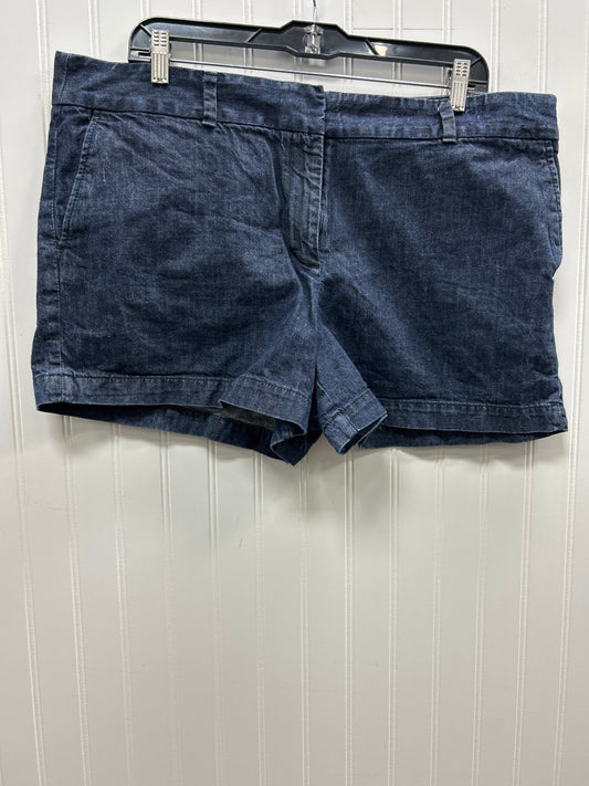Shorts By Loft In Blue Denim, Size:16