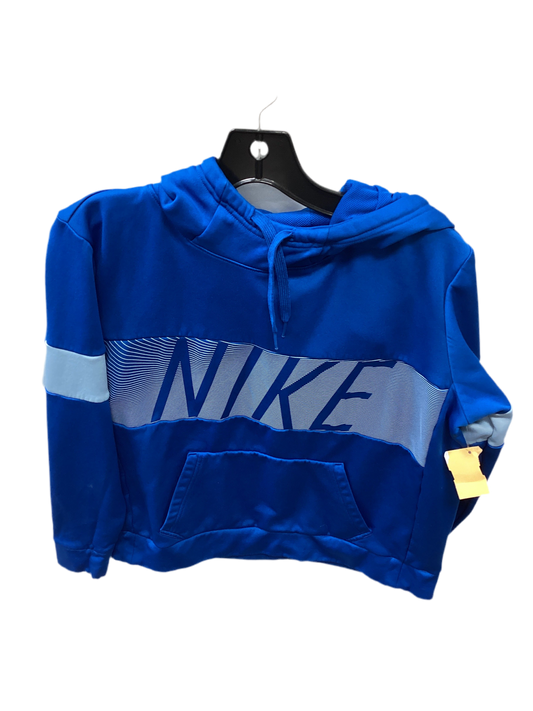 Athletic Jacket By Nike Apparel In Blue, Size:M