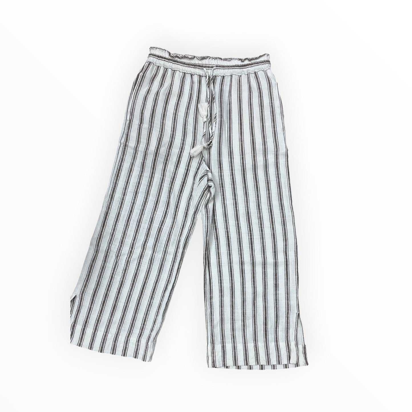 Pants Linen By Dex In Cream & Tan, Size:S