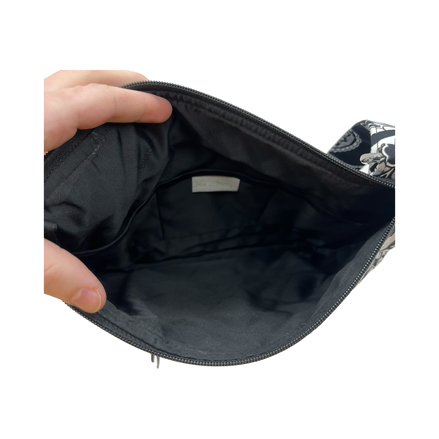 Crossbody By Vera Bradley In Black & White, Size:Medium