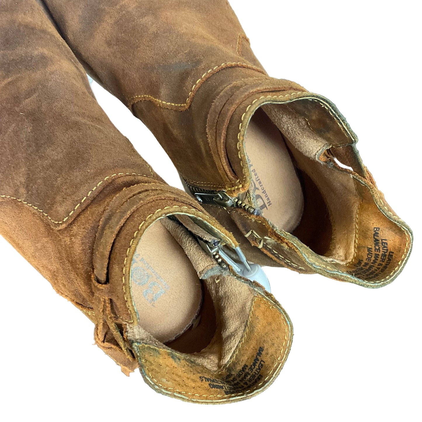 Boots Ankle Flats By Born In Brown, Size: 8