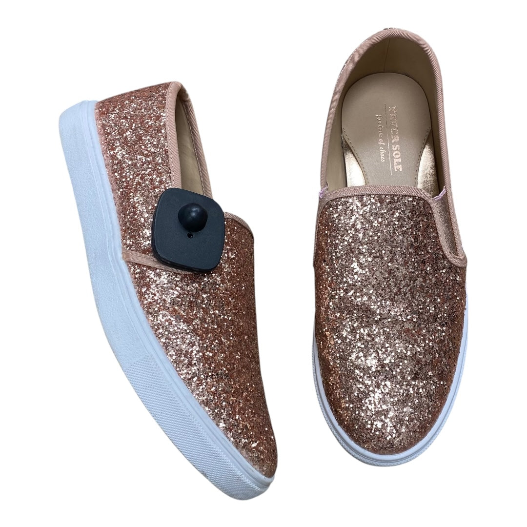Shoes Flats By Cmc In Rose Gold, Size:9.5