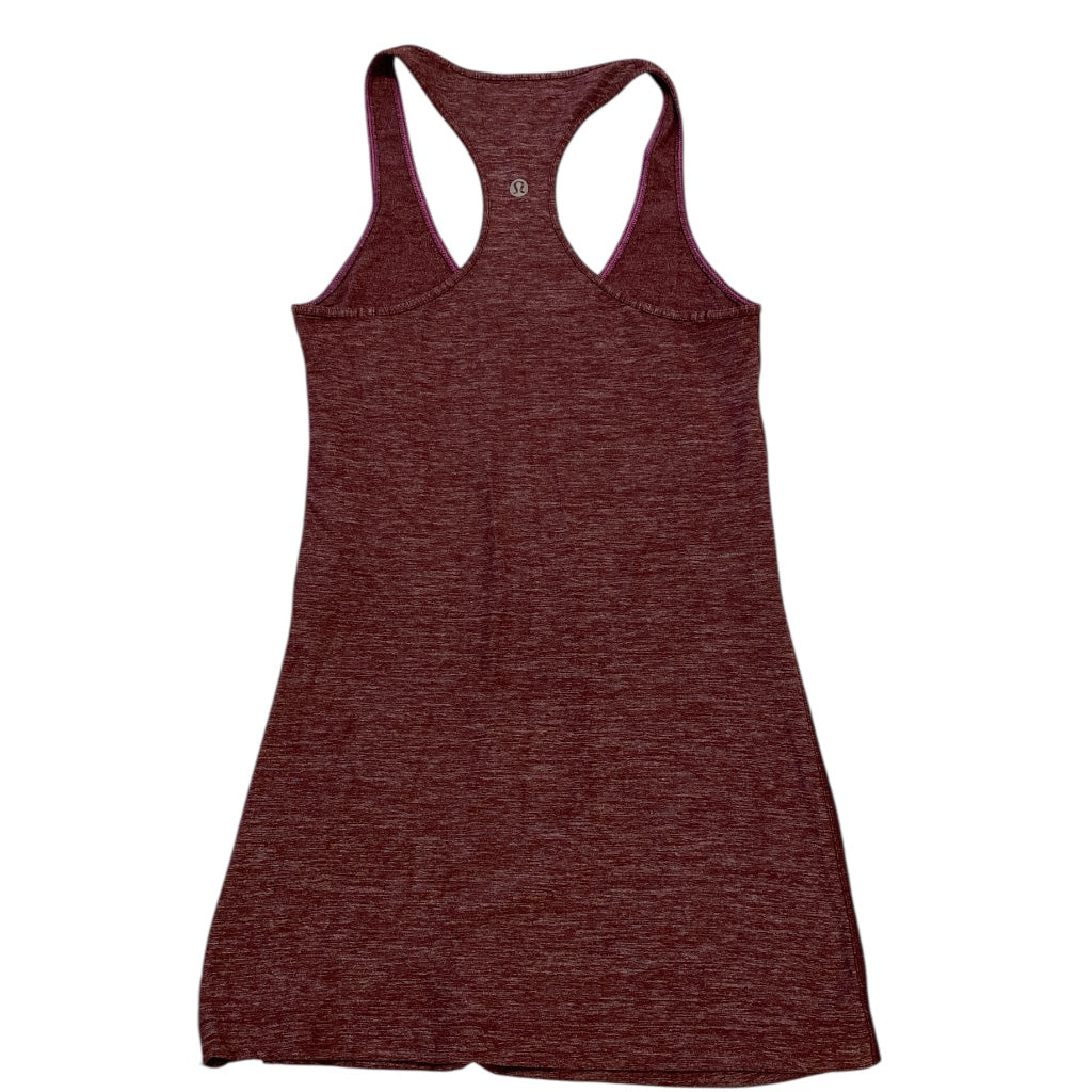 Athletic Tank Top By Lululemon In Maroon, Size:S