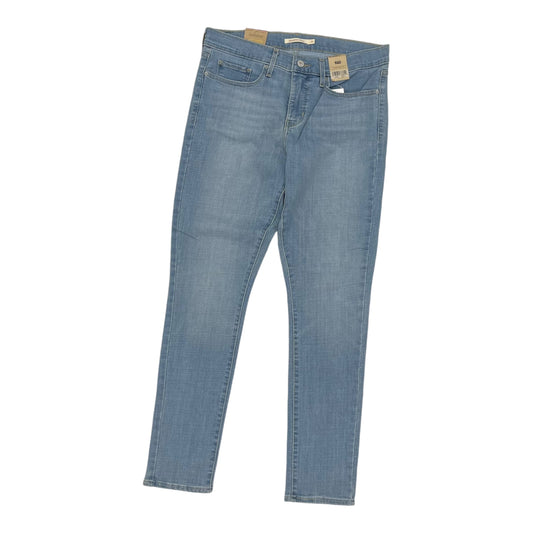 Jeans Skinny By Levis In Blue Denim, Size:12