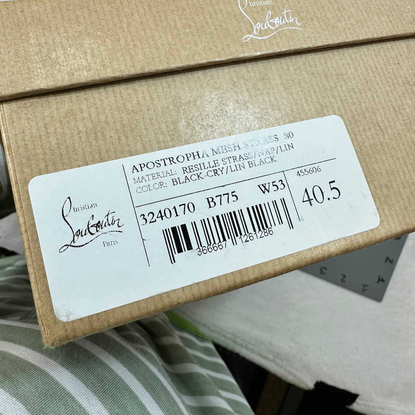 Shoes Luxury Designer By Christian Louboutin In Black, Size: 9.5