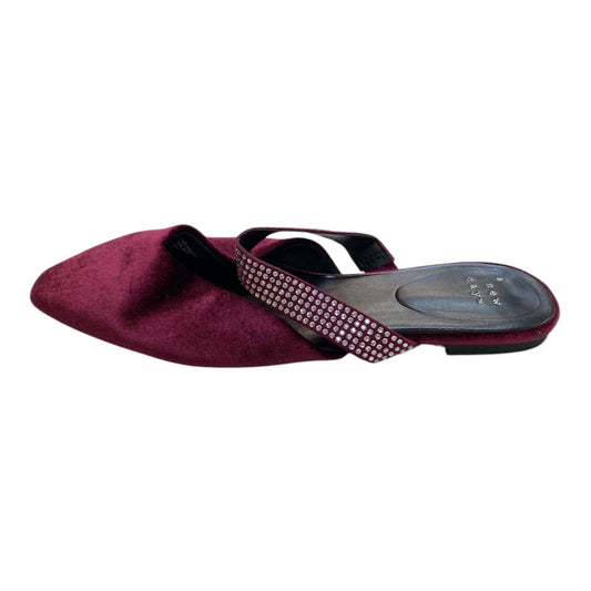 Shoes Flats By A New Day In Purple, Size:7