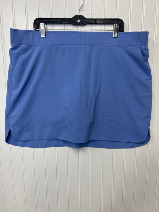 Athletic Skort By Cmc In Blue, Size:1X