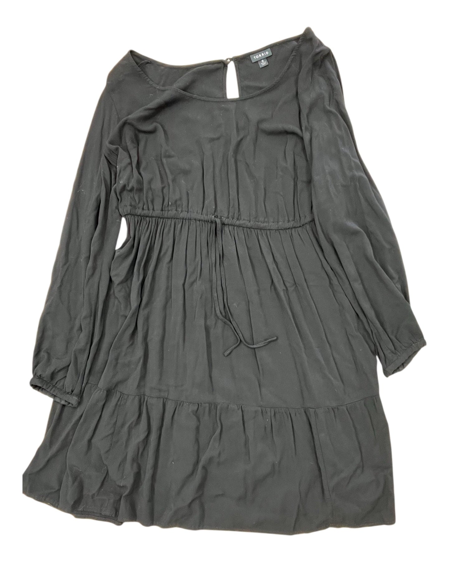 Dress Casual Midi By Torrid In Black, Size:L