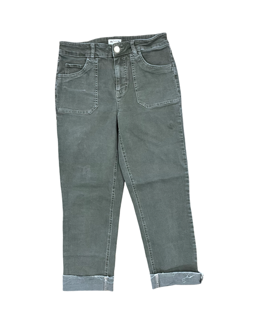 Jeans Cropped By Maurices In Green, Size:10