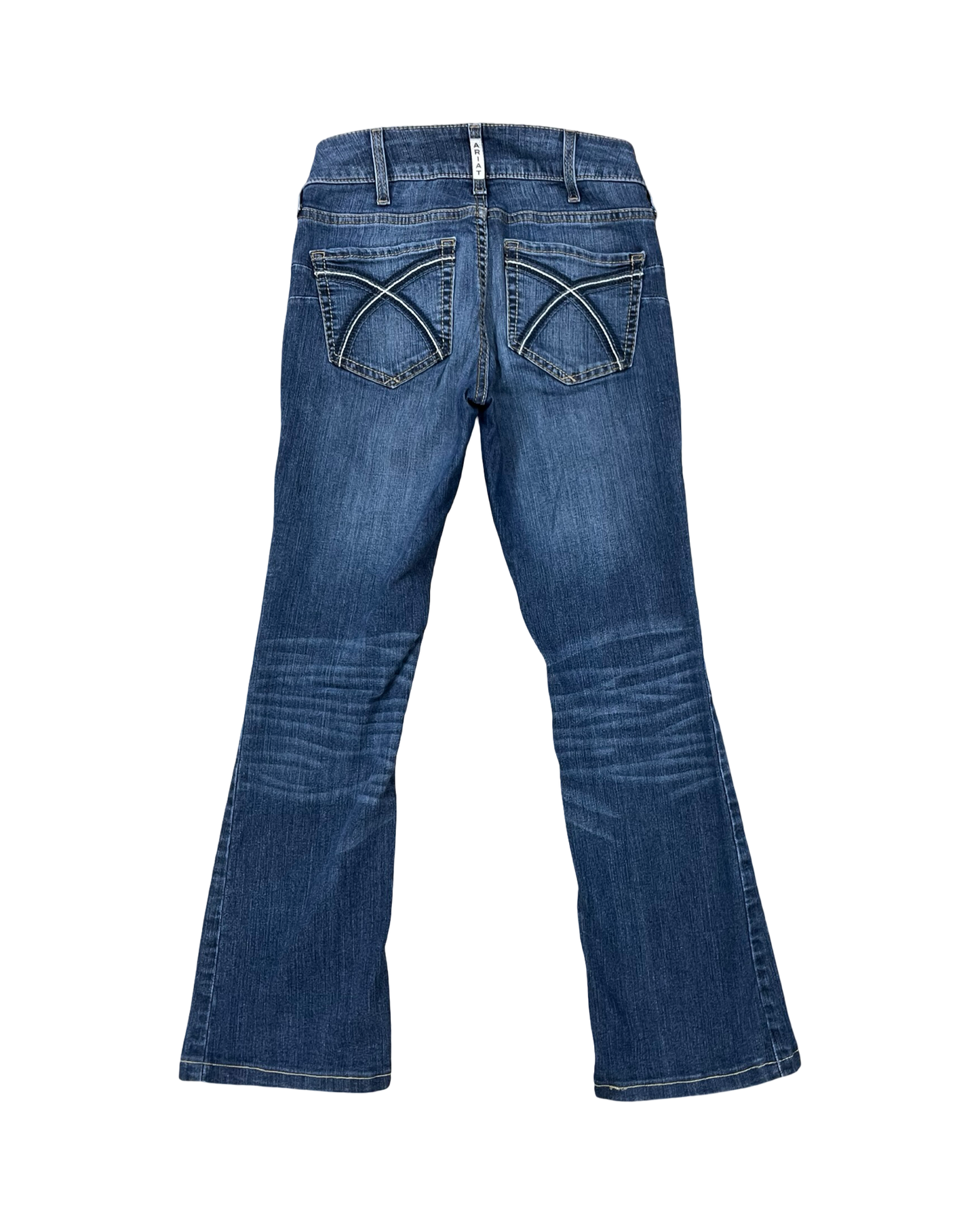 Jeans Boot Cut By Ariat In Blue Denim, Size:2
