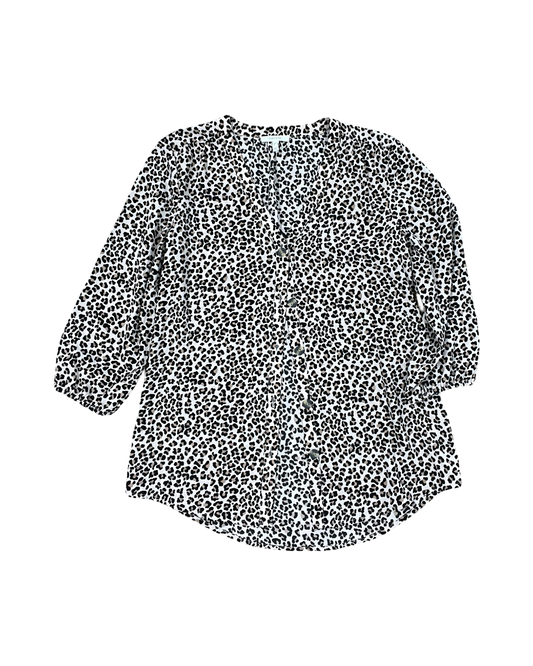 Blouse Ls By Maurices In Animal Print, Size:Xs