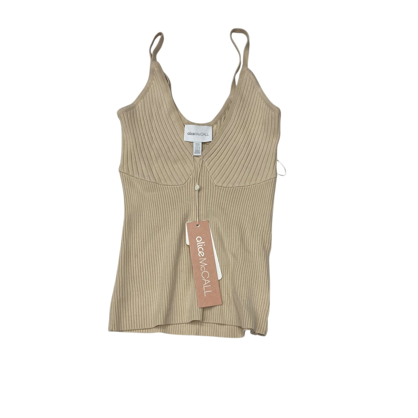 Top Sleeveless By alice mcCall In Cream, Size:2