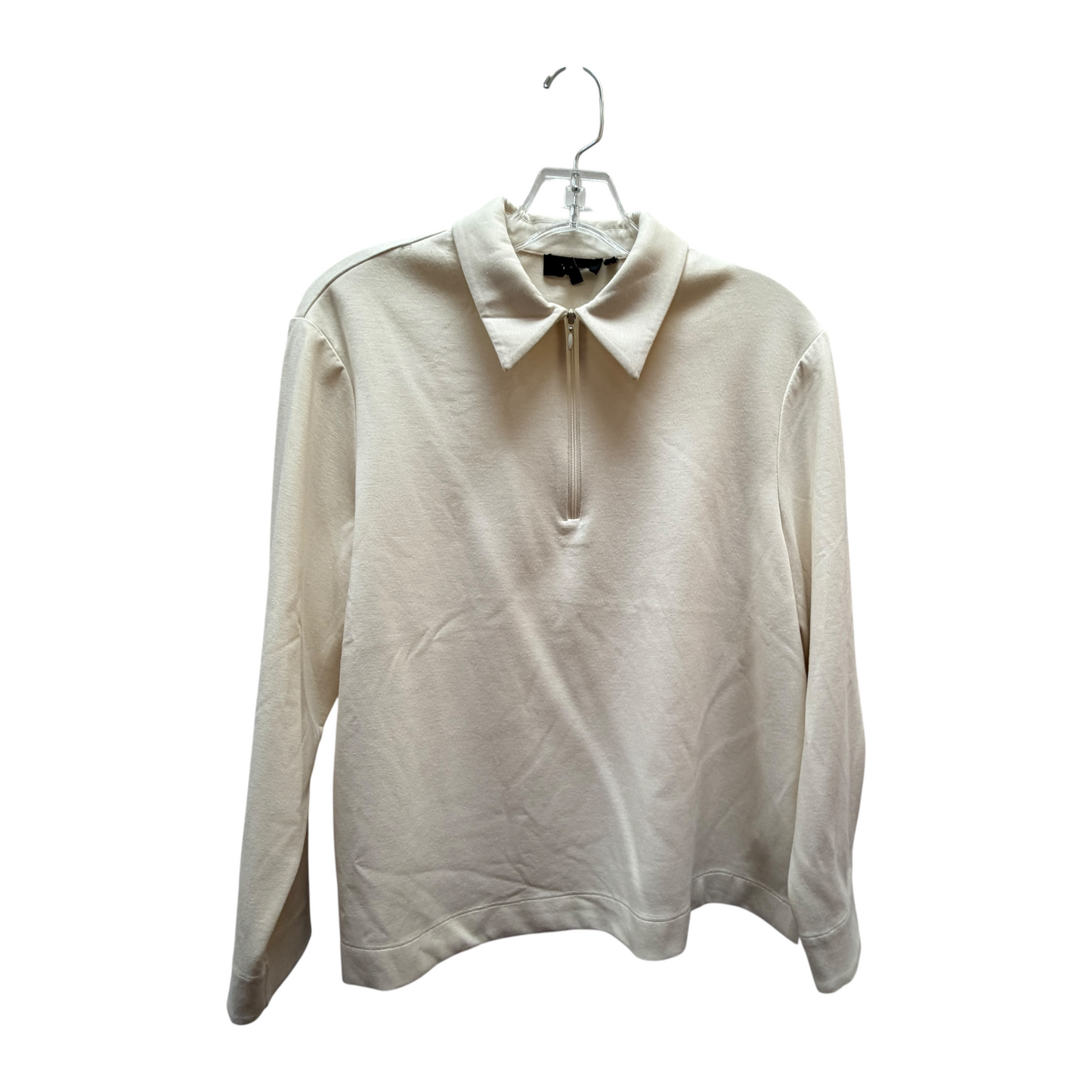 Athletic Top Ls Collar By Theory In Cream, Size:L