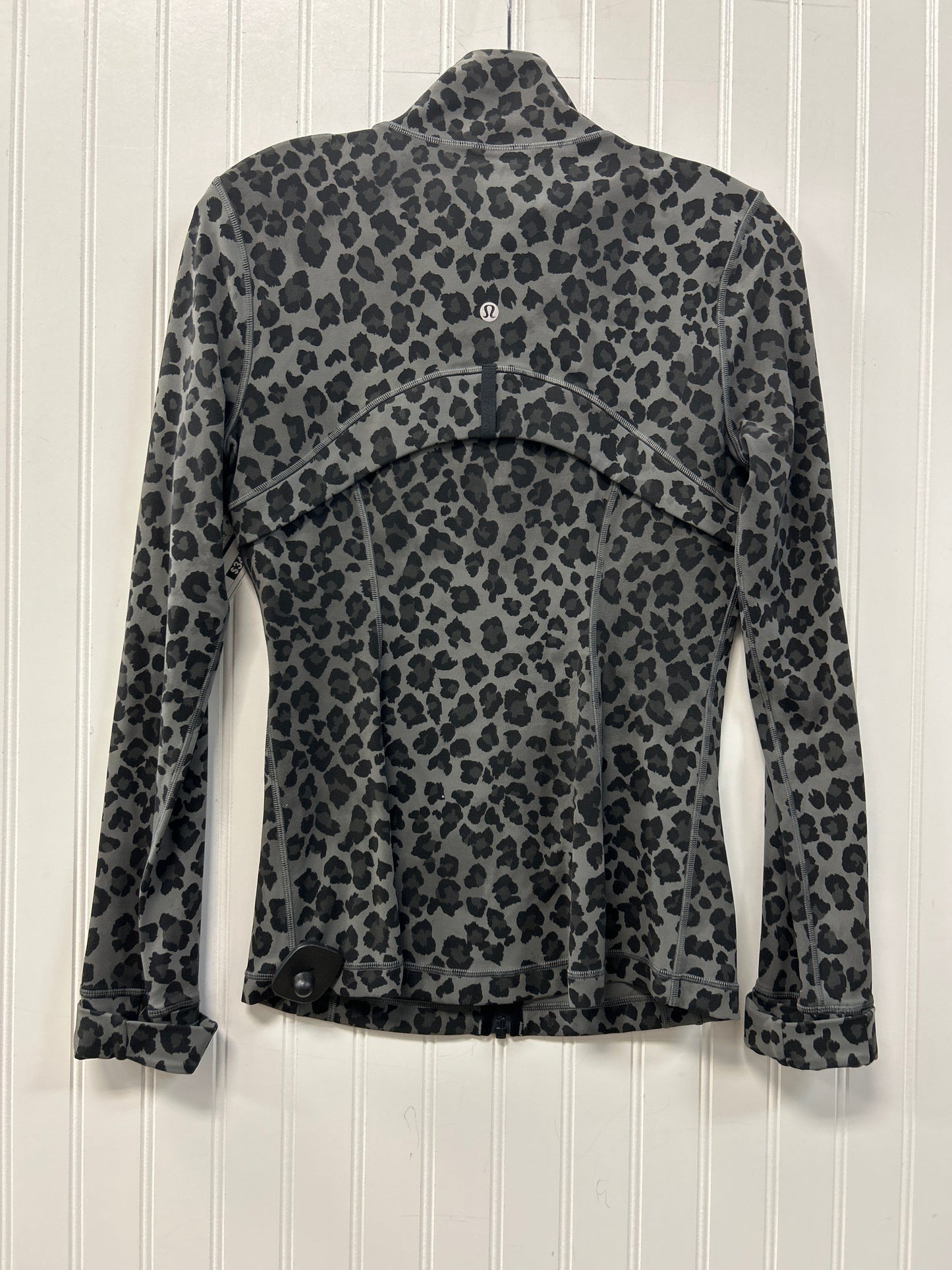 Athletic Jacket By Lululemon In Animal Print, Size:8