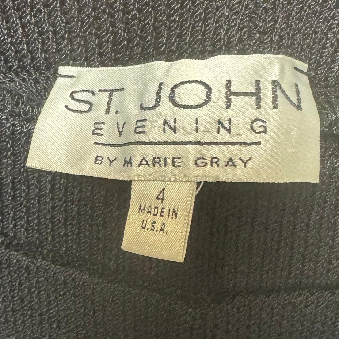 Knit Pants Luxury Designer By St John Collection In Black, Size: 4