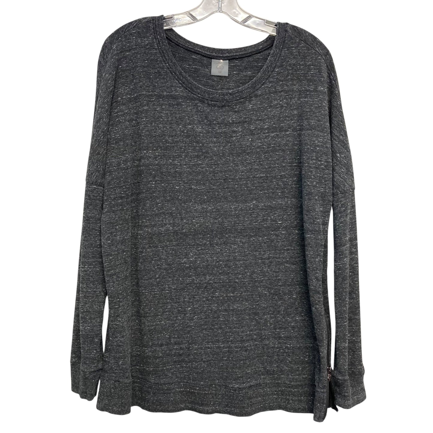Top Ls Basic By Calia In Grey, Size:M