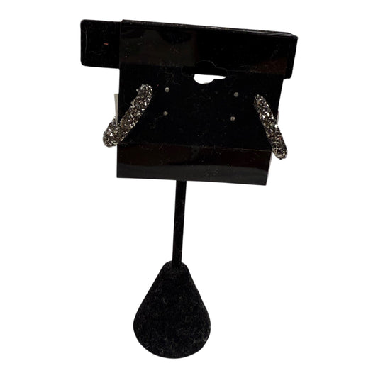 Earrings Hoop By Cme In Grey & Silver