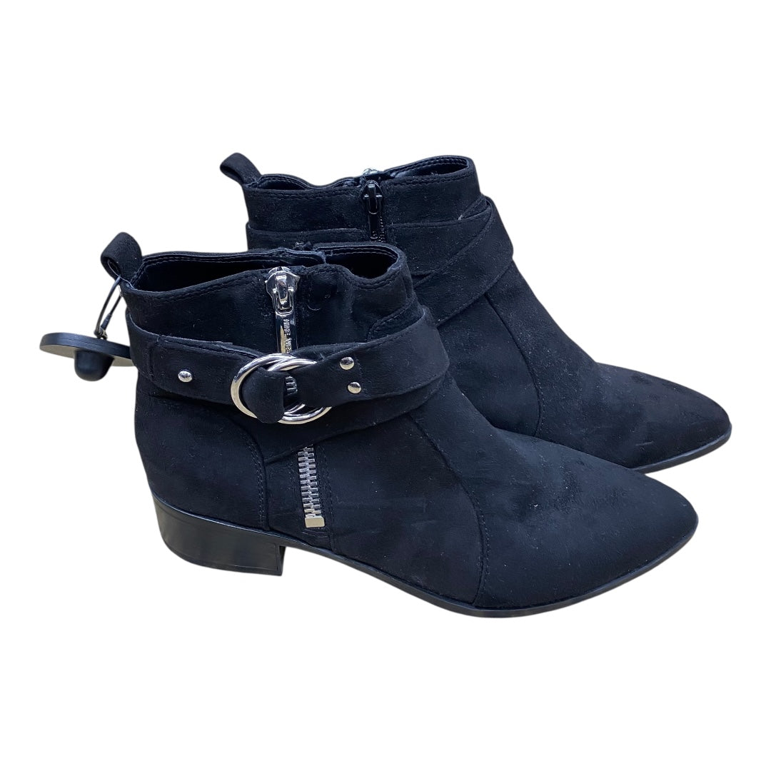Boots Ankle Heels By Nine West In Black, Size:9