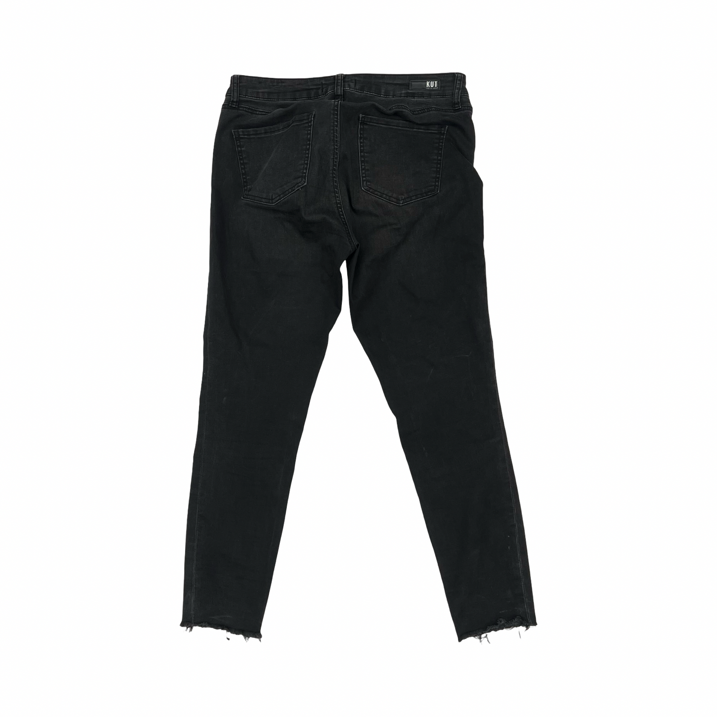 Jeans Skinny By Kut In Black Denim, Size:8