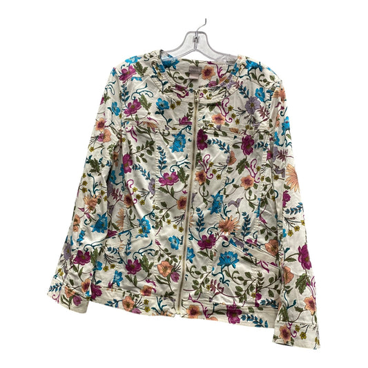 JACKET OTHER by CHICOS In FLORAL PRINT, Size: XL