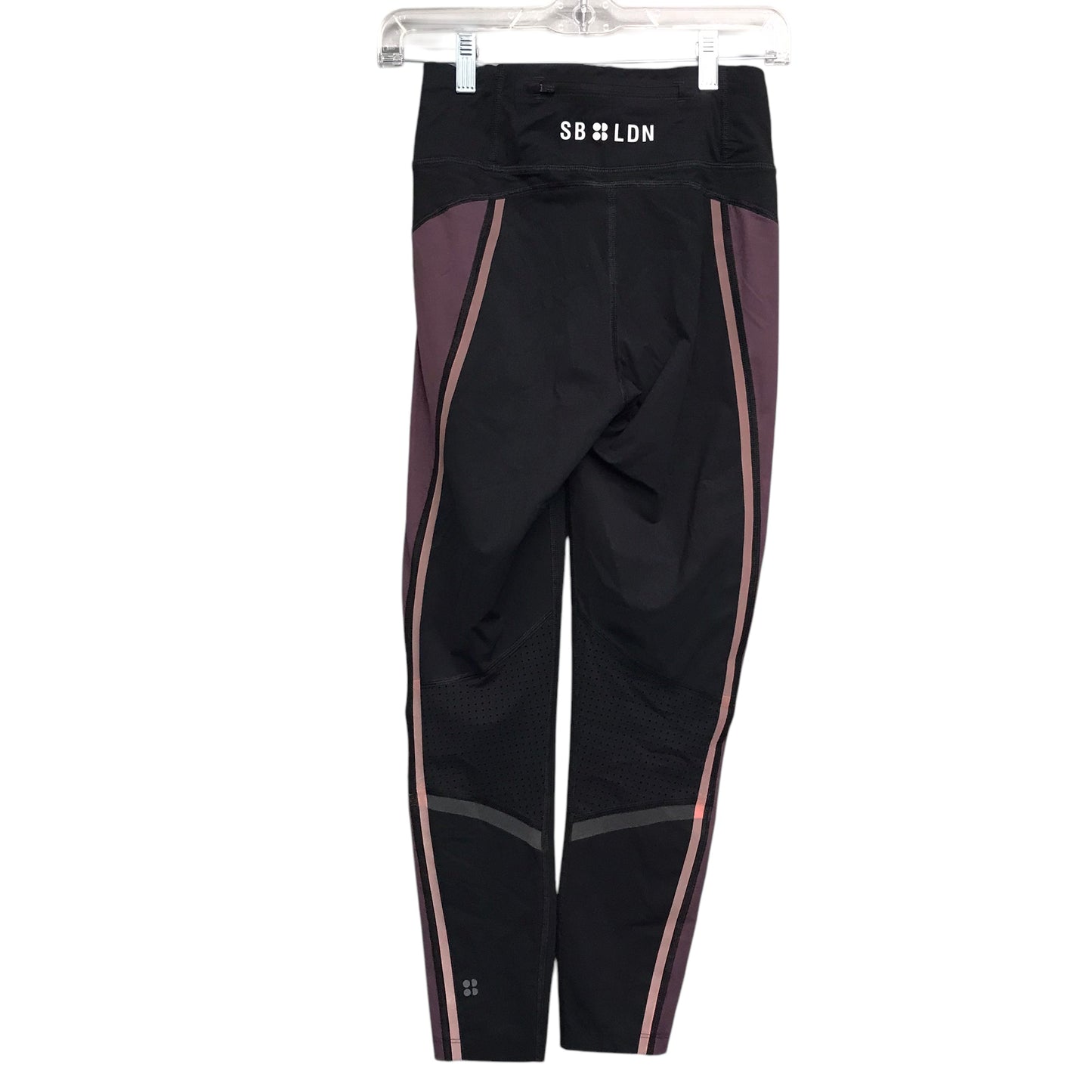 Athletic Leggings By Sweaty Betty In Black & Purple, Size:S