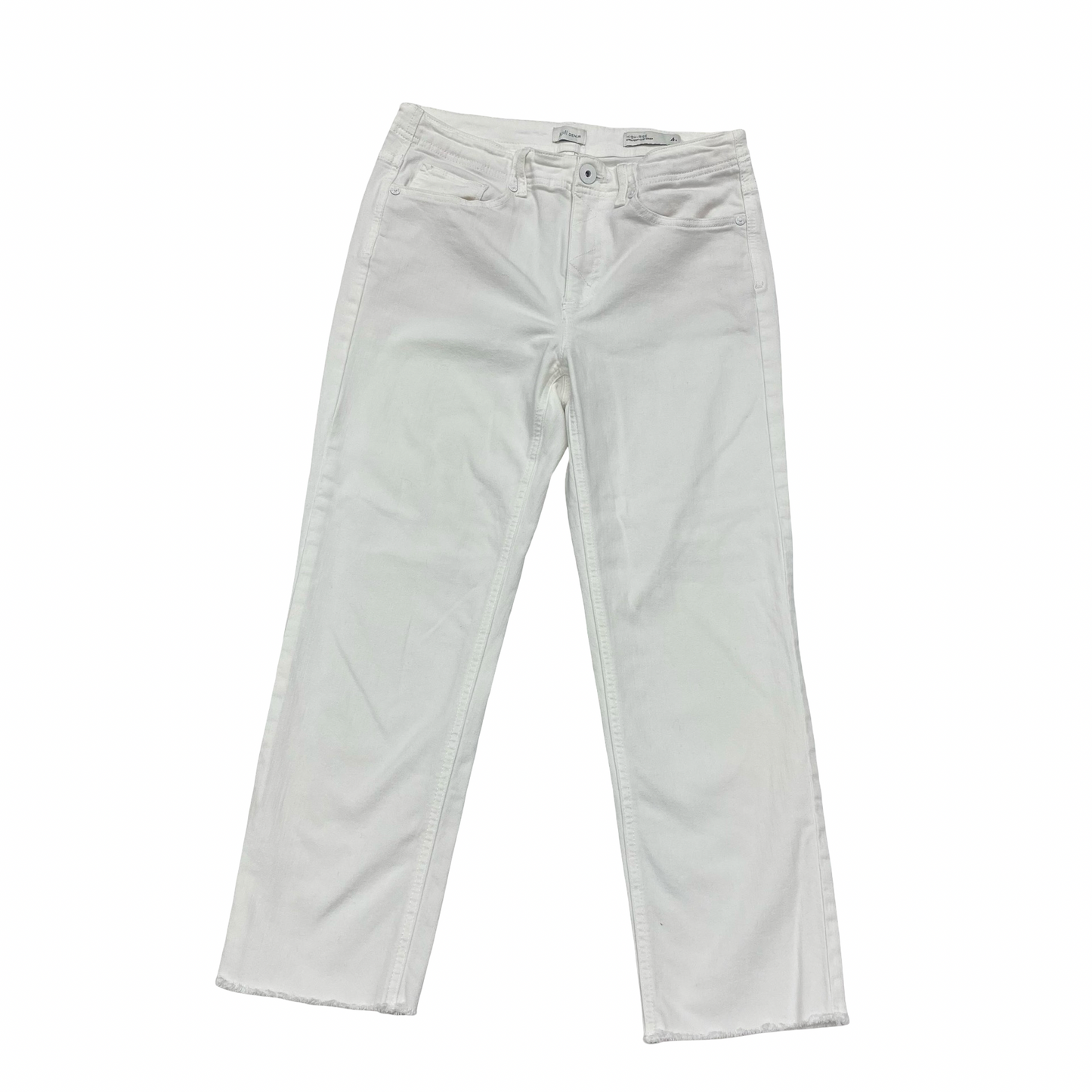 Jeans Straight By J. Jill In White, Size:4
