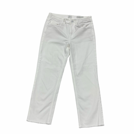 Jeans Straight By J. Jill In White, Size:4