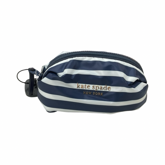 Makeup Bag Designer By Kate Spade In Striped Pattern, Size:Small