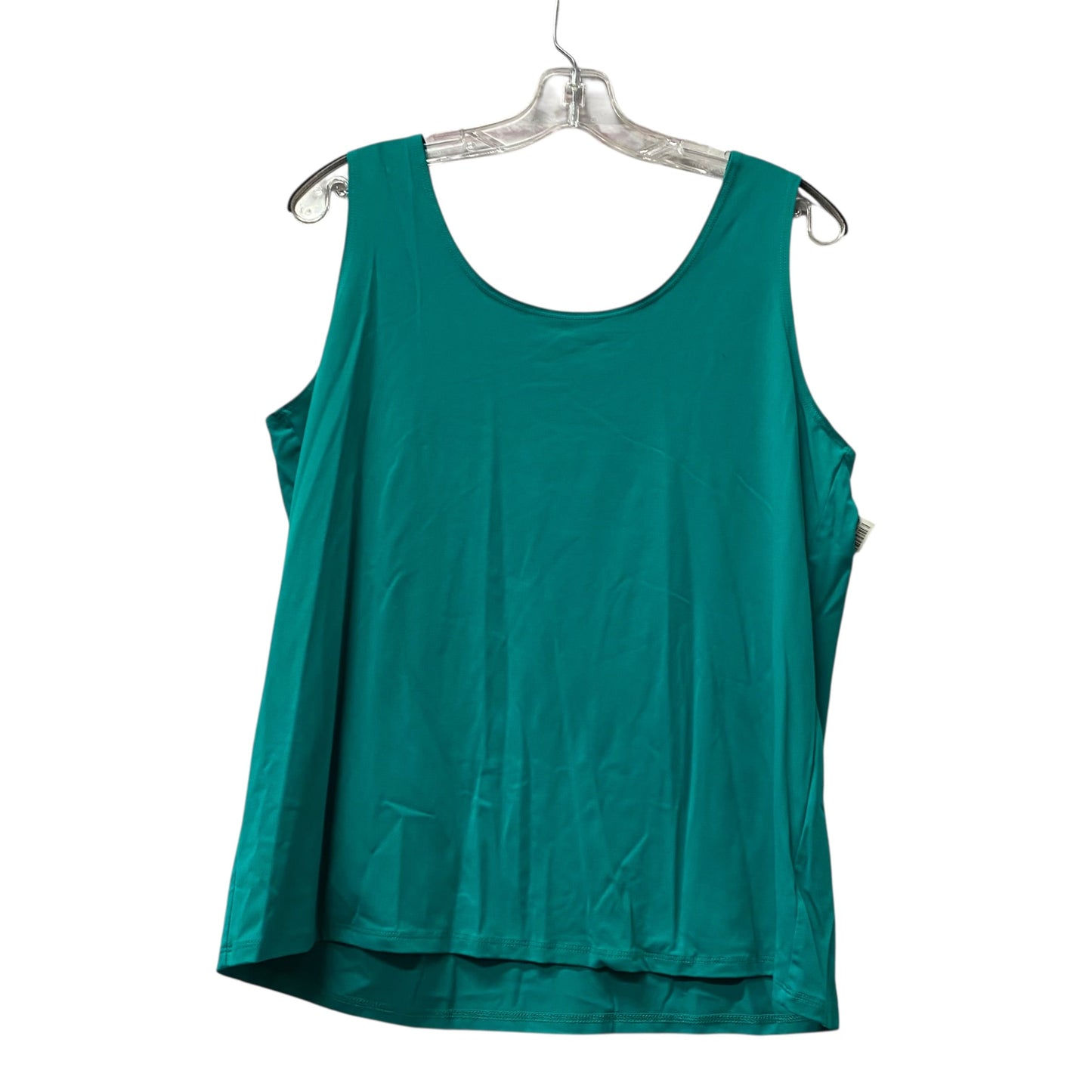 Top Sleeveless Basic By Chicos In Green, Size:Xl