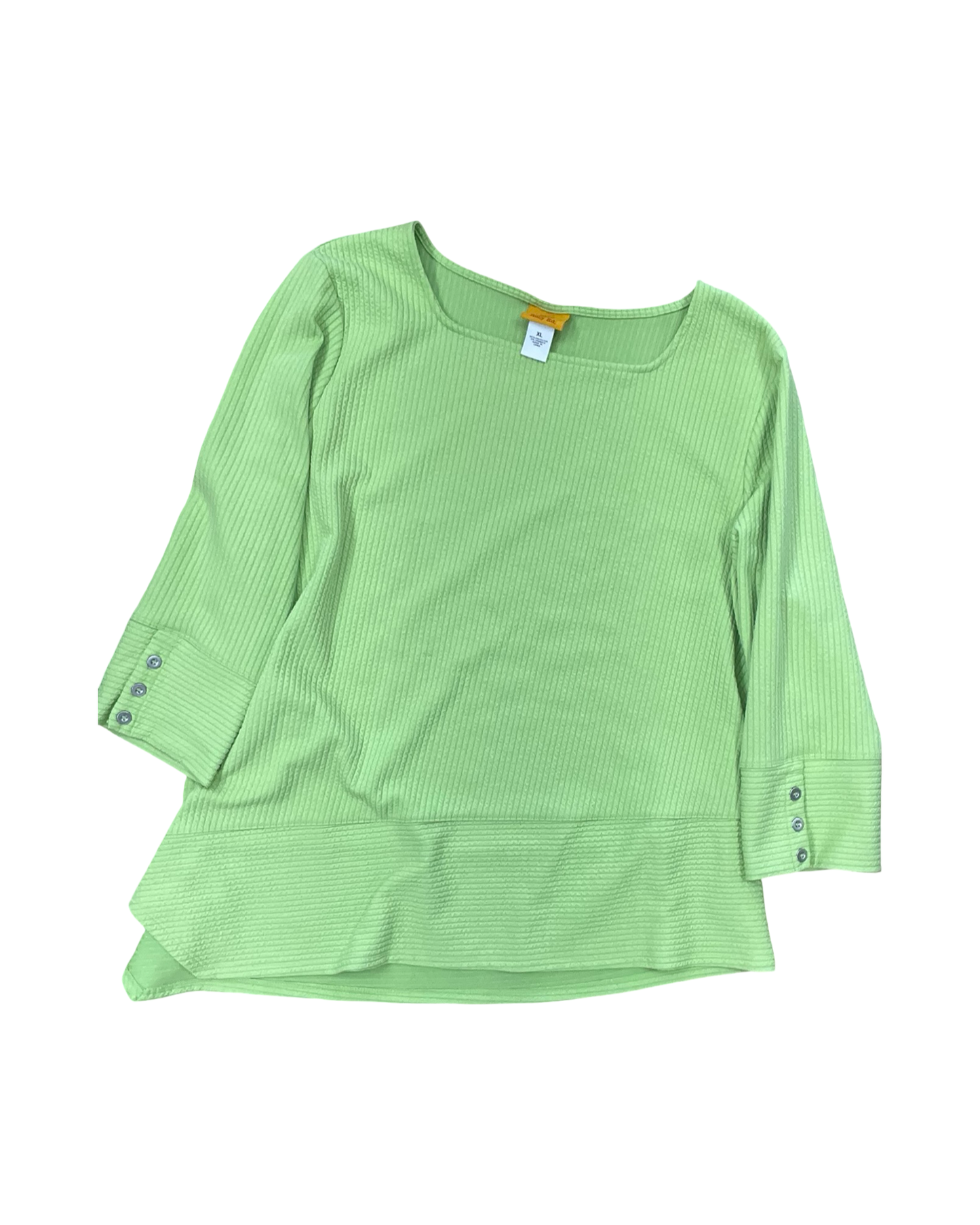 Top 3/4 Sleeve By Ruby Rd In Green, Size:Xl