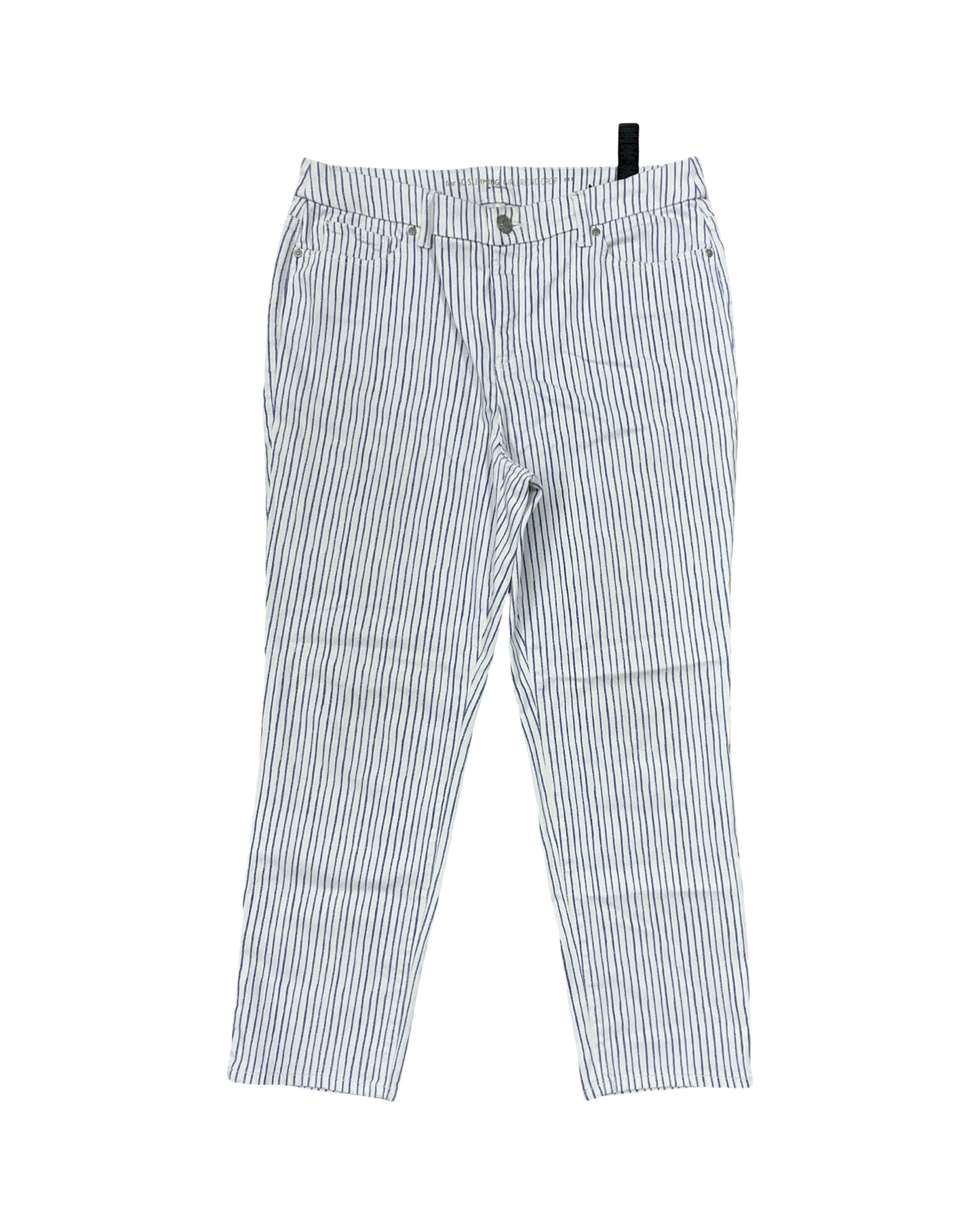 Jeans Boot Cut By Chicos In Blue & White, Size:M