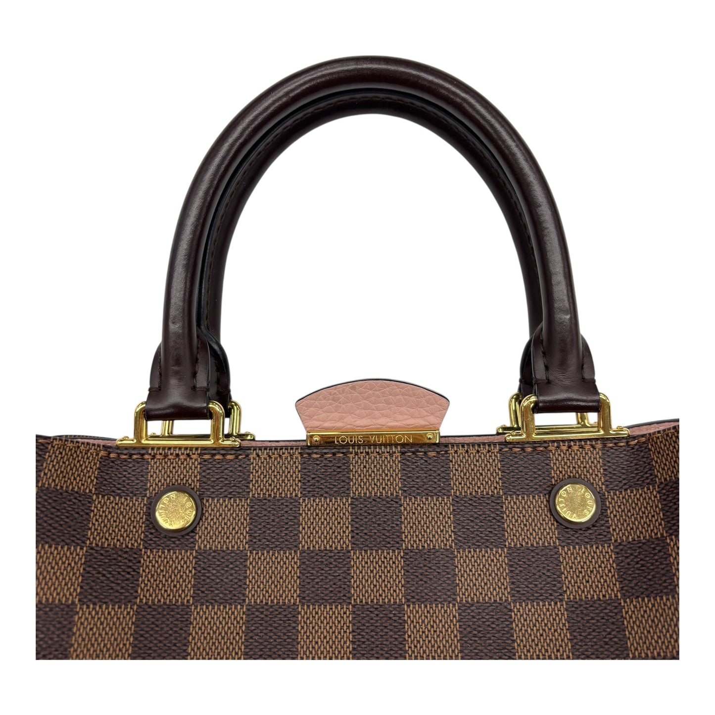 Handbag Luxury Designer By Louis Vuitton In Pink & Tan, Size:Small