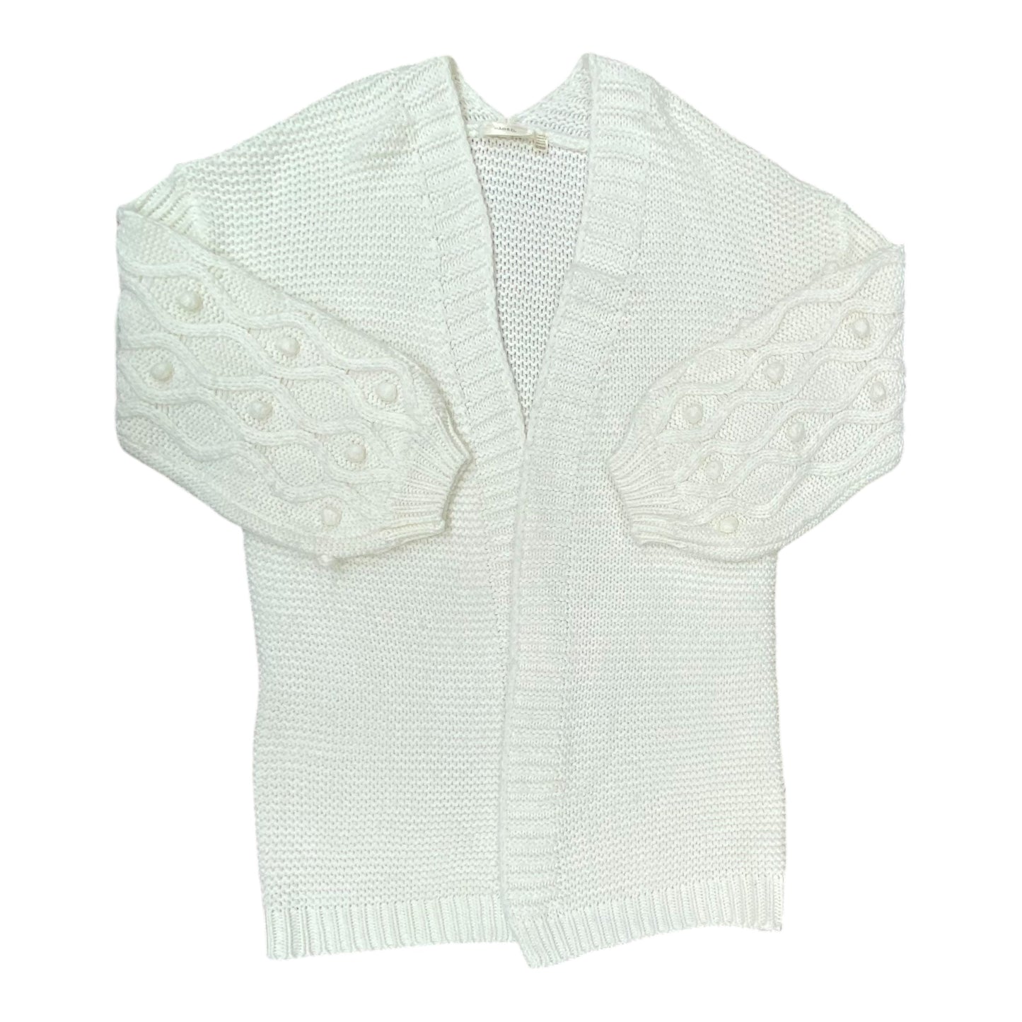 Sweater Cardigan By Rd Style In Cream, Size:Xs